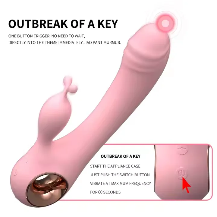 Size and dimension comparison of rabbit vibrator with measurement reference