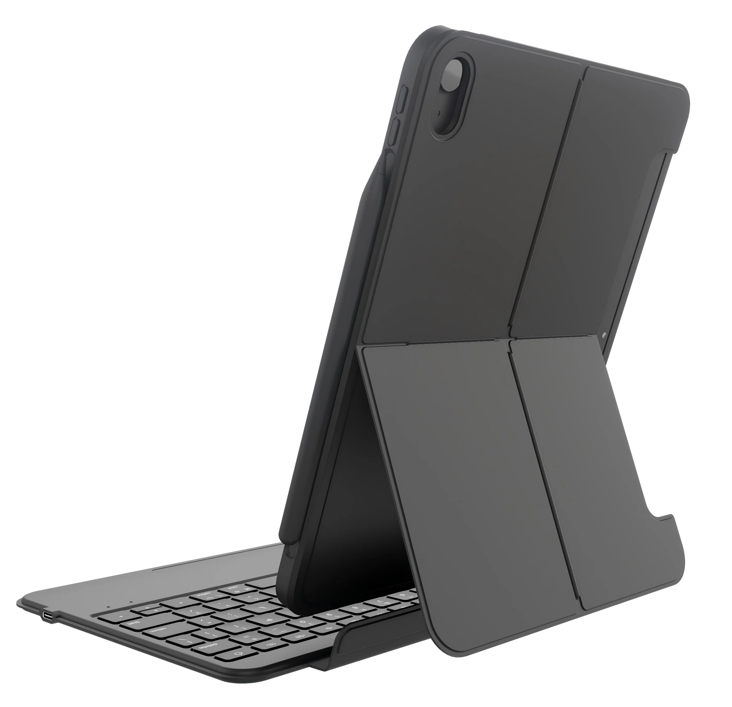 Laudtec Magnetic Detachable Magic Keyboard Cover for iPad Air4/Air5/Air6/Air 7 Works in Both Portrait and Landscape Orientations