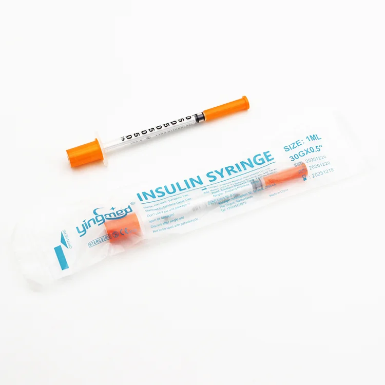 Yingmed使い捨て医療用シリンジ糖尿病シリンジ0.3Ml 0.5Ml 1Ml針