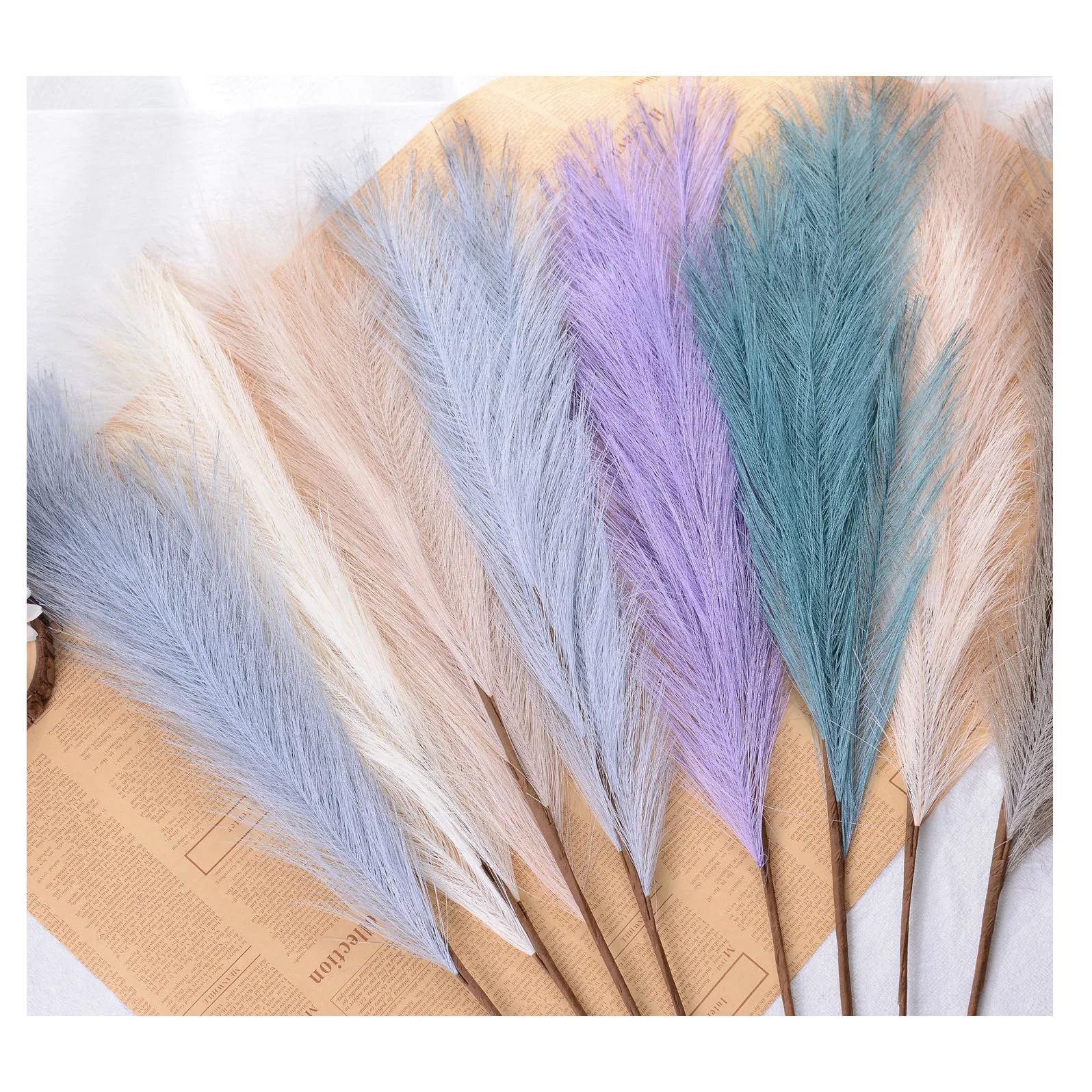 Pampas Grass Artificial Set Pampas Grass Artificial Flowers Pampa Grass