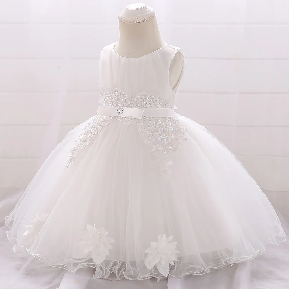 MQATZ Dropshipping Frock Design Floral Summer Wedding Big Bow Girls Party Design Sleeveless Dresses L1871XZ