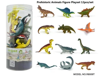 Dinosaur Toys Very Hot Selling Soft Rubber Bag Cotton Vinyl Box Animal Packing 12PCS/Box Material Origin Type