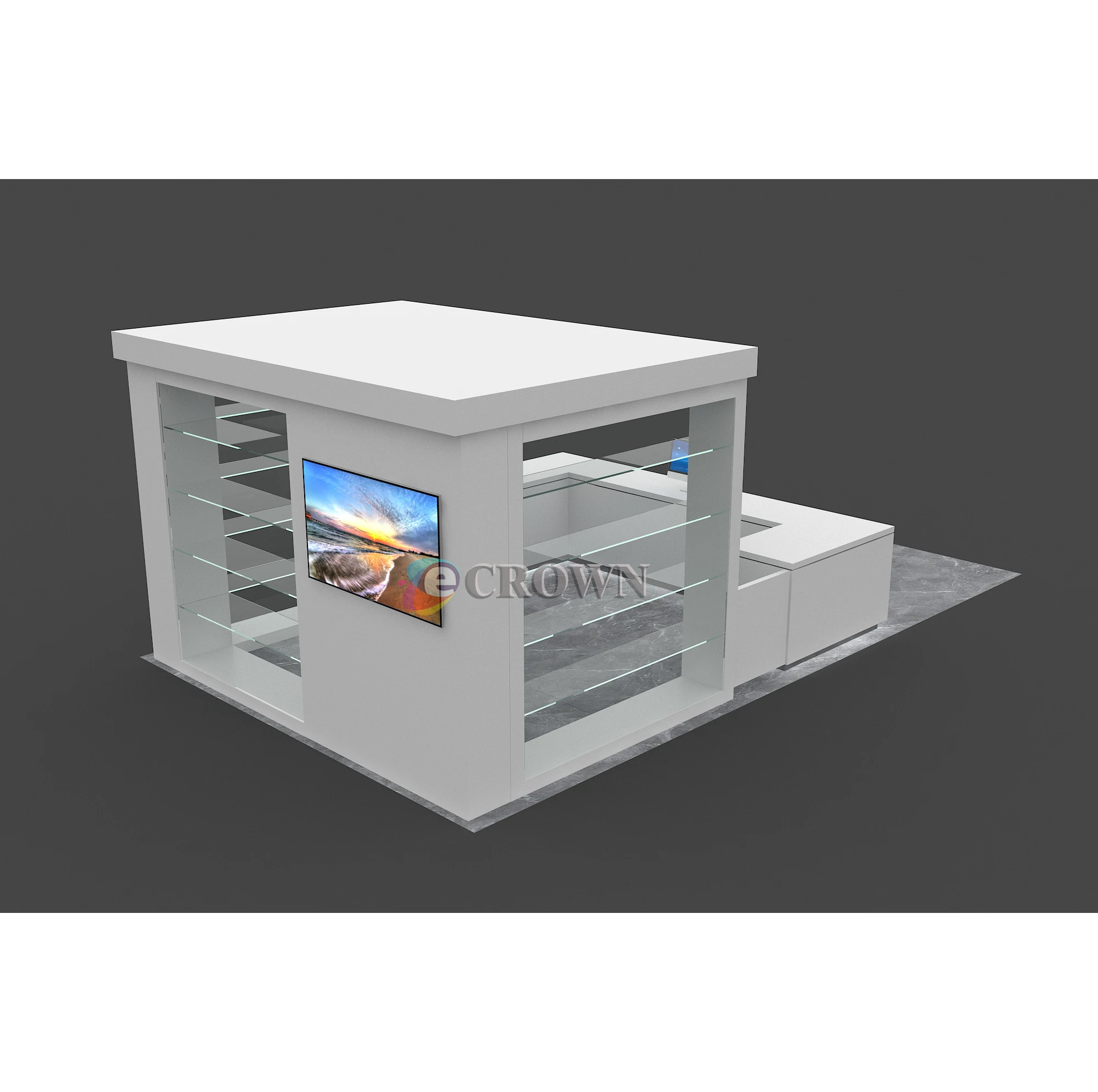 Design Fresh Shop Fresh Flower Display Cabinet Shop Peony Flower Vitrine Small Medium Mall Flower Kiosk Design Free Design