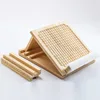 Almohadilla engrosada de madera de pino (trapezoidal de ocho escalones) en tono púrpura.
