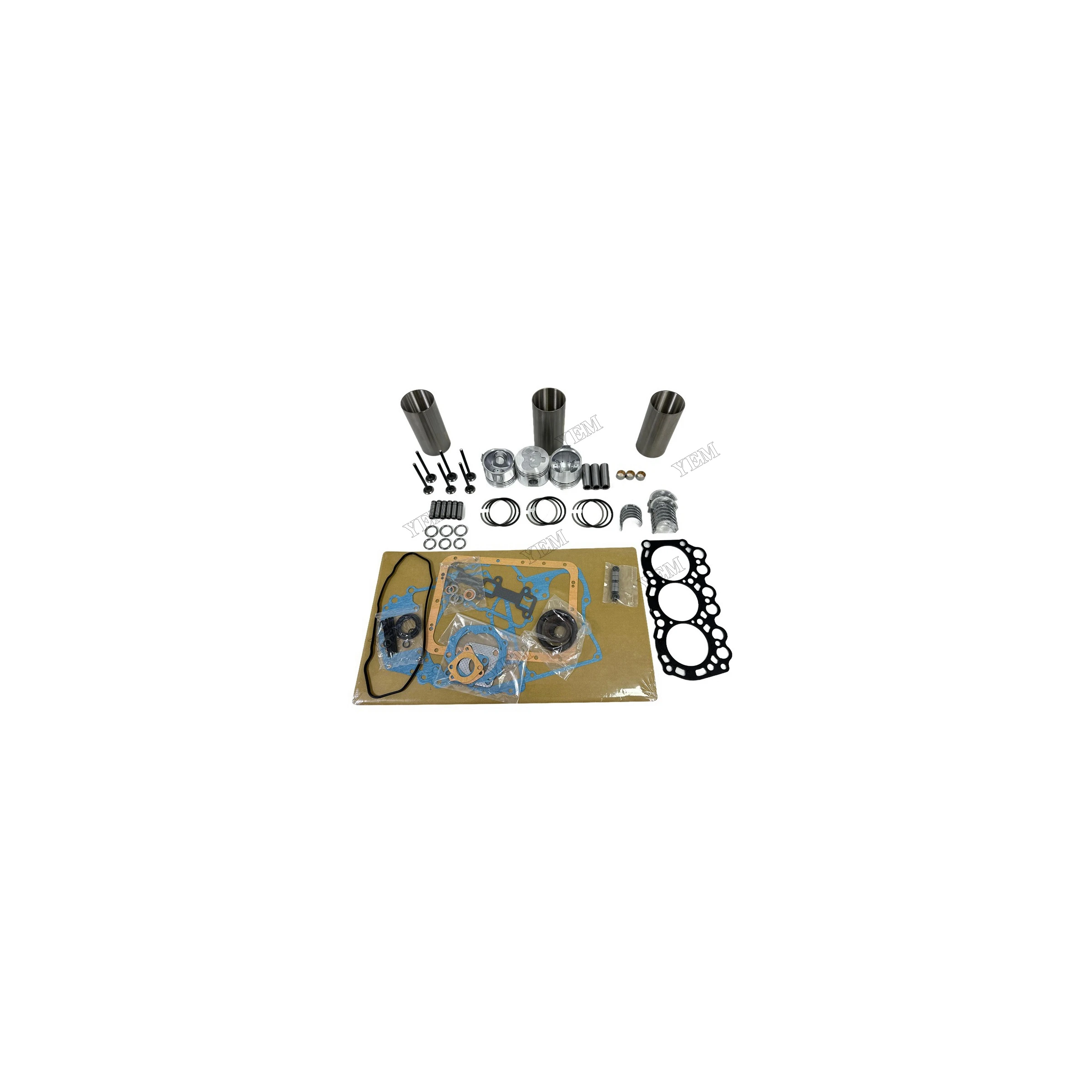 L3E Overhaul Repair Kit With Valves Engine Bearings Liner Piston Rings Full Gasket Kit for Mitsubishi Engine Parts