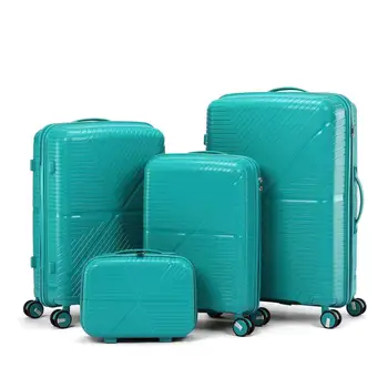 Best Seller PP travel wheeled suitcases custom traveling suitcase luggage sets