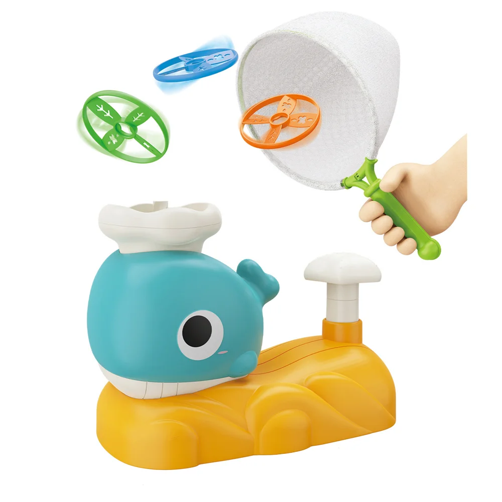 Flying Ufo Disc Launcher Catch Ejection Foot Stepping On Flying Saucer