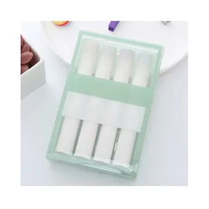 H04 Custom Pastel-Colored Highlighters Set of 4 Oblique Brush Tip for School Use 300 Sets Per Carton