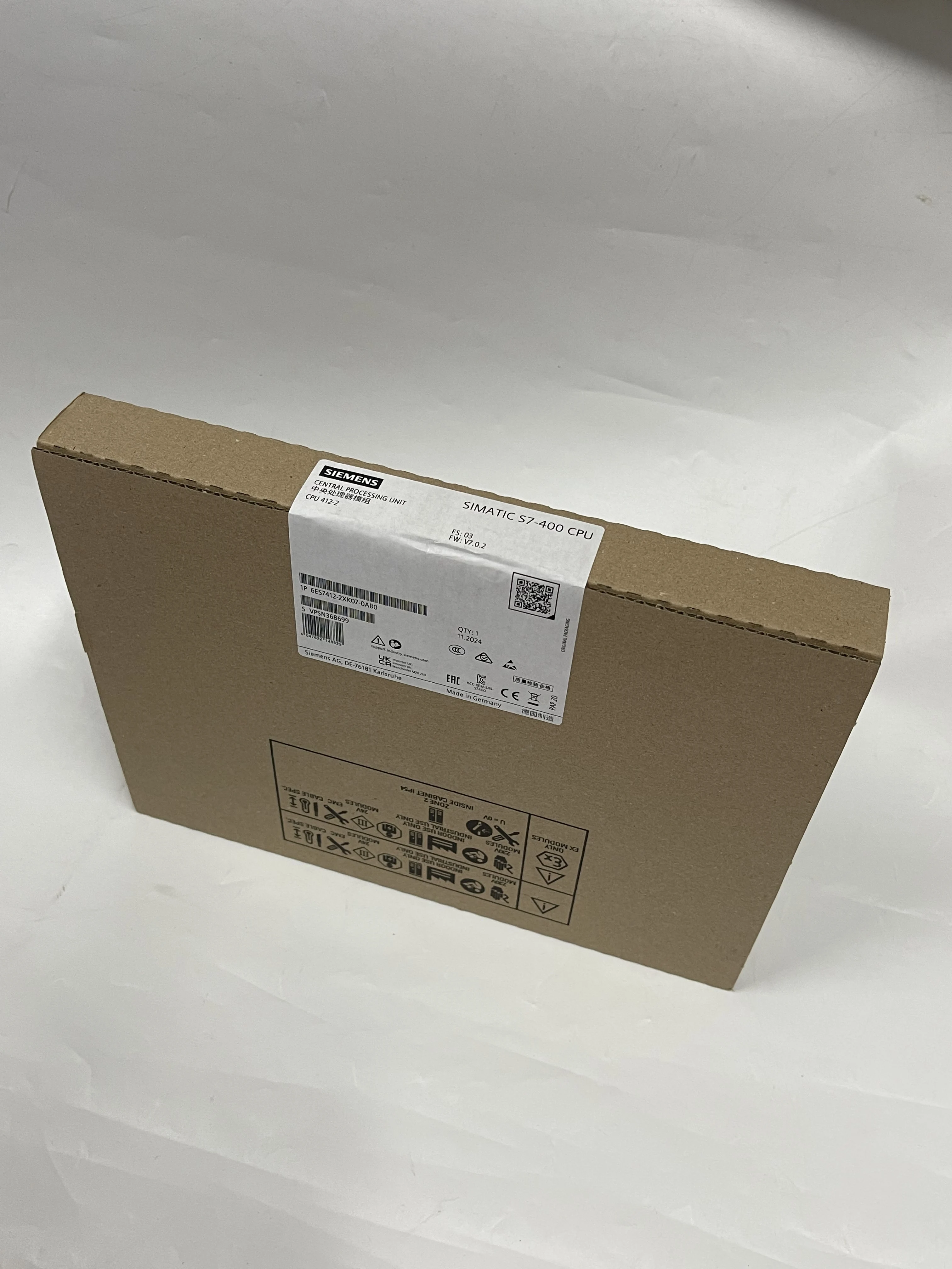 Siemens SIMATIC S7-400 Central Processing Unit 6ES7412-2XK07-0AB0