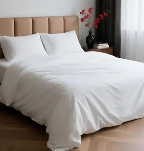 OEM Pure White Hotel Bed Sheet