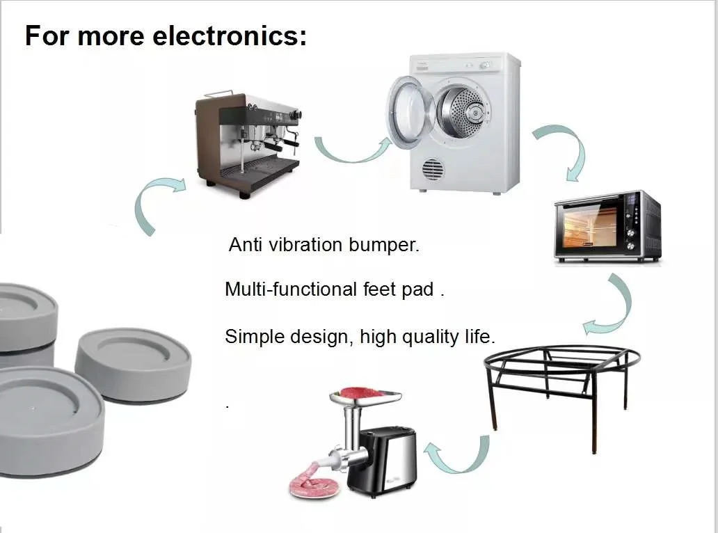 Нескользящая прокладка для стиральной машины, защитный коврик, антивибрационные подкладки для стиральной машины