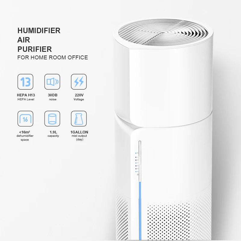 Hepa Air Purifier And Humidifier Evaporative With Humidifying Function ...