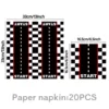 Black  napkins*20pcs