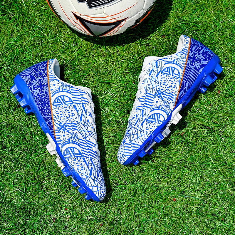 New Low-top Long-spike Football Shoes Rubber Out-sole Effective Anti-slip Football Boots aperçu 6