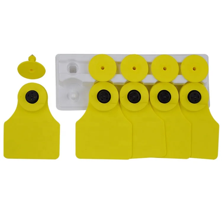 rfid家畜耳标牛动物跟踪id微芯片无源lf动物标签qr码 - buy animal