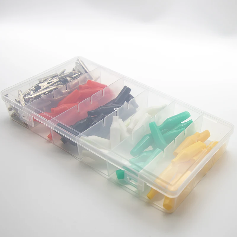 5 Banana Connectors to alligator Clip test Leads and 5 alligator Clips with 5 Different Colors crocodile Clips