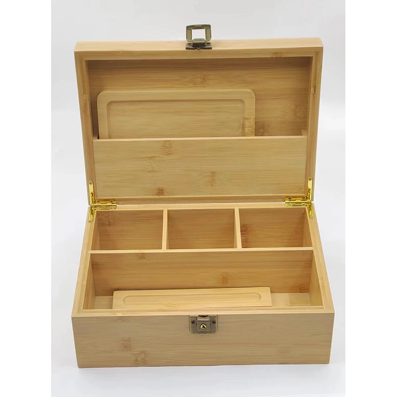 Custom Acacia Wooden Bamboo Utensil Silverware Holder Storage Organizer