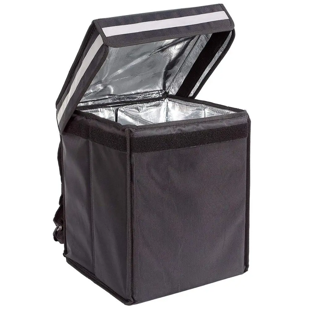 大型ダブルデッキの保温ピザデリバリーバッグ 30L