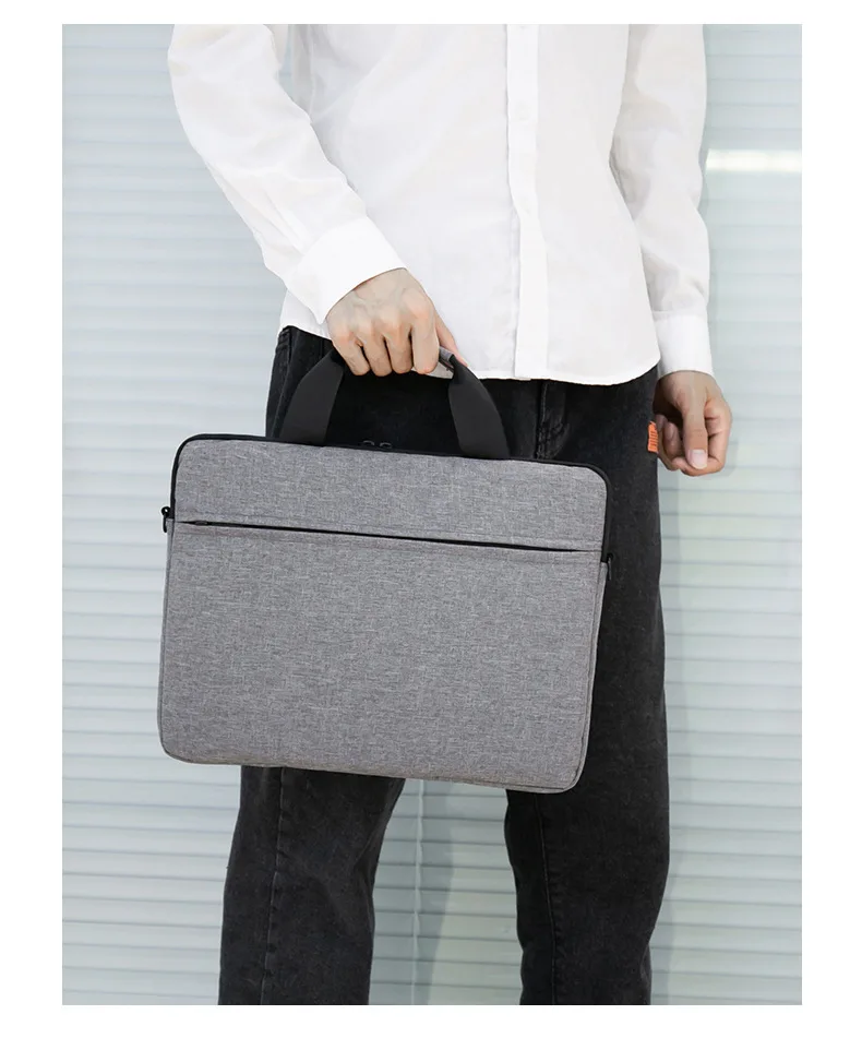 OEM Portable Light Weight Briefcase Laptop Case Simple Travel Shockproof Waterproof Handle Laptop bag for 13 14 15.6 16 inch manufacture