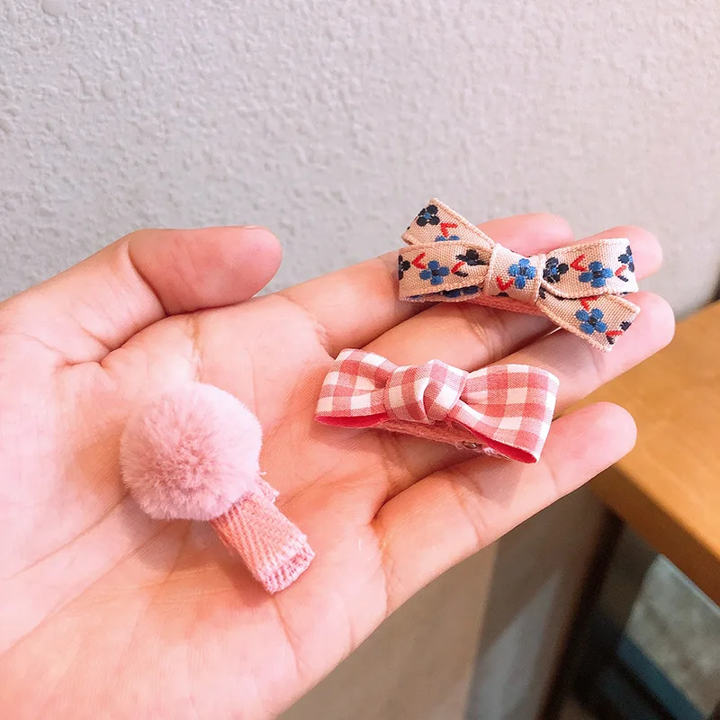 Korea Girls Hair Clip Accessories Embroidery Flower Hair Clips