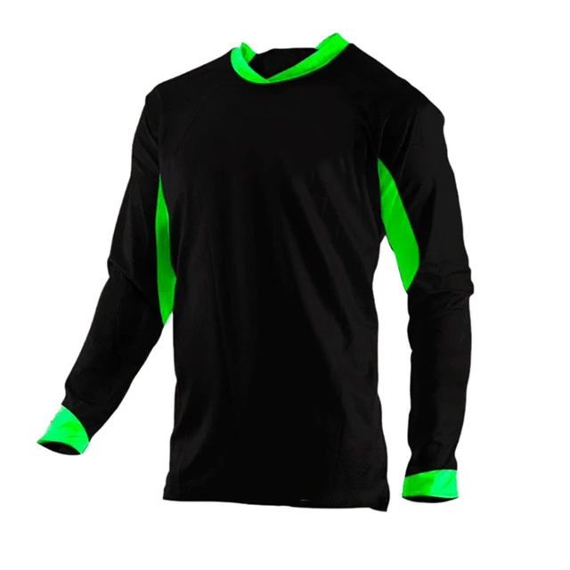 Лидер продаж, 100% полиэстер, быстросохнущая дышащая одежда с длинным рукавом, однотонная мотоциклетная одежда для мотокросса