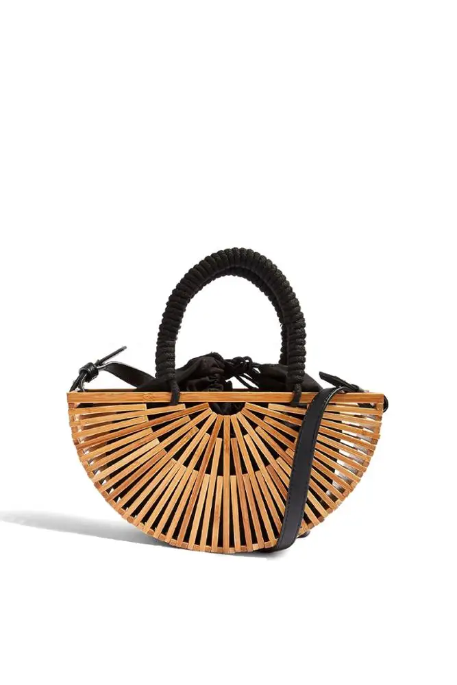 Grab Bag Topshop Bamboo Bag Women Bamboo Handmade Bag Summer