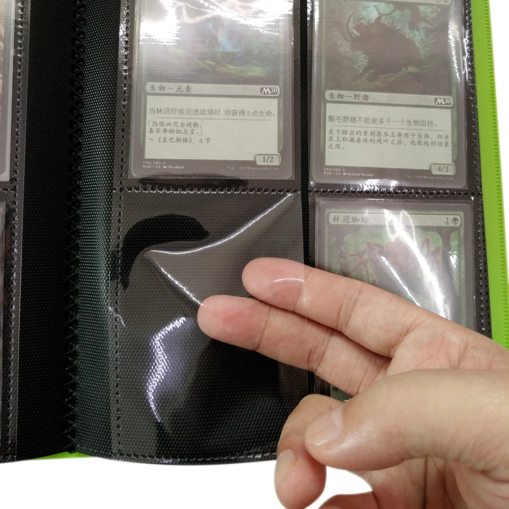 Премиум 4 карманные 160 держатели для карт двухсторонний альбом бейсбольных Yugioh MTG TCG
