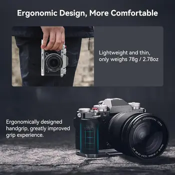 SmallRig X-T5 Handgrip L-Shape Grip for FUJIFILM X-T5 Camera, Built-in Quick Release Plate for Arca, Silicone Side Handle detail image