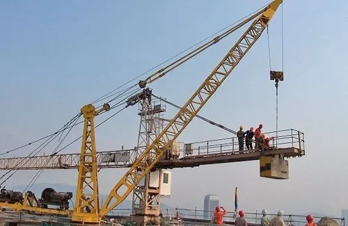 WD60 6t Derrick Roof Crane with 30m Boom Length