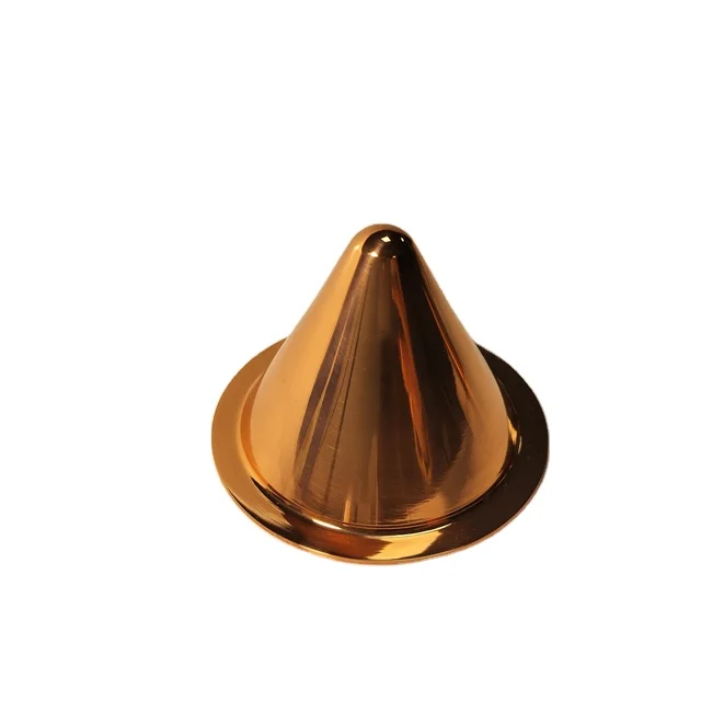 Metal Spun Conical Shell Metal Spinning Conical Cover High Glossy Copper  Cone Mirror Polished Copper Cone