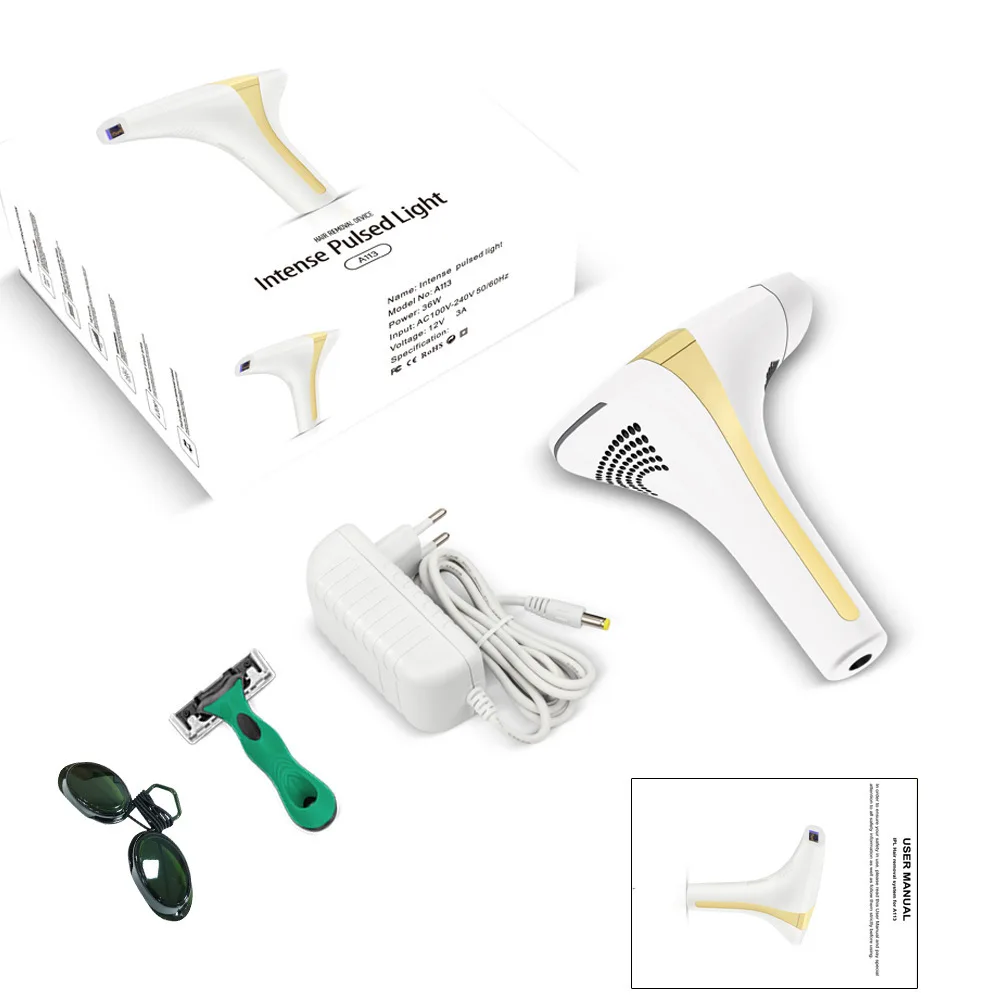 2025 Em Hand Held Ipl Máquina Depiladora Portátil Laser Depilador  Dispositivo Permanente Ipl Depilação A Laser