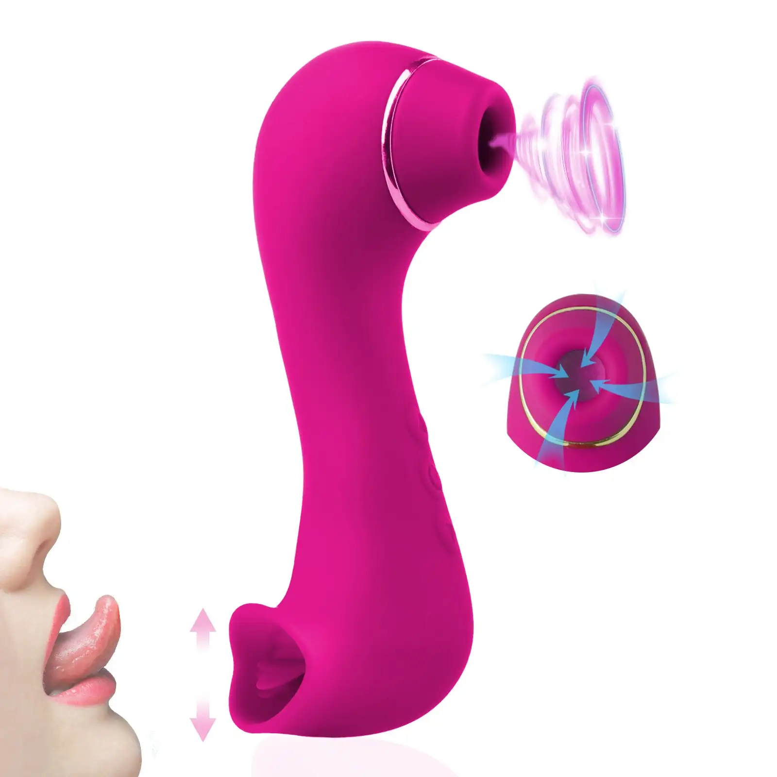 Rechargeable 2 In 1 Clitoral Sucking Licking G-Spot Stimulator Suction  Tongue Female Sex Toy Vibrator for Women Lesbian Pleasure| Alibaba.com