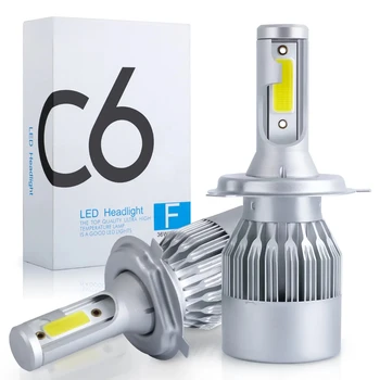 C6 Led Headlight Bulb H4 LED Headlight Bulbs H7 H1 H3 H11 9005 9006 Car LED Headlight for auto lighting system
