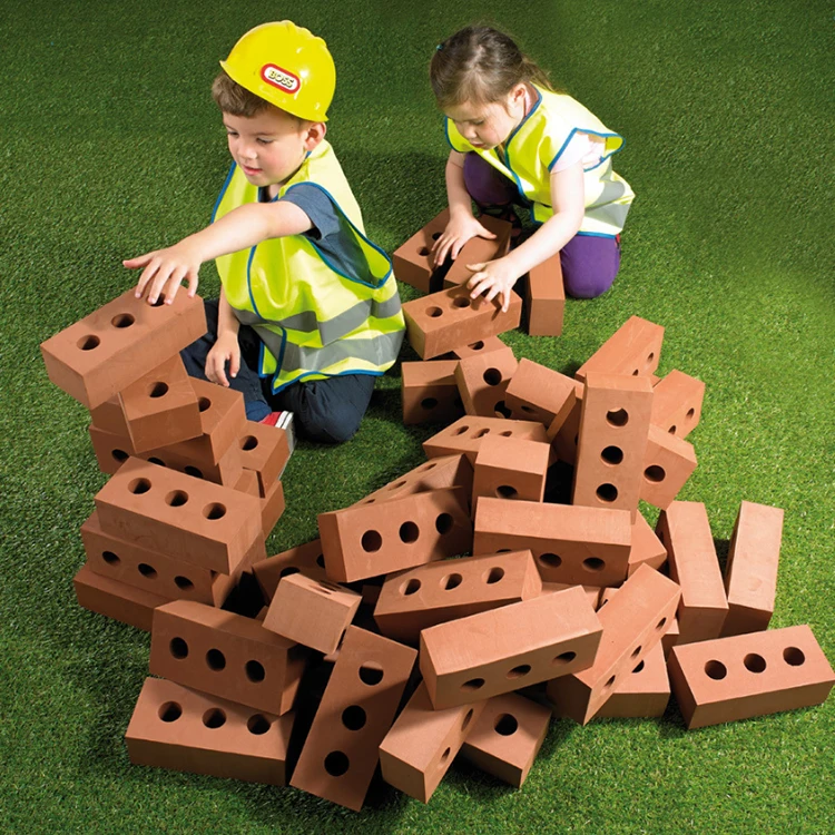 a grandezza naturale schiuma costruzione blocco mattone per il gioco di  ruolo fingere casa di costruzione per bambini giocattolo