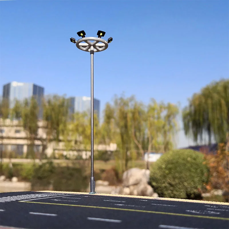 1:87 HO 100 весы 3V 12V светодиодные фонари таблица песка здания спортивные тканая квадратная декоративная лампа для Модель поезда железнодорожный раскладка клавиатуры