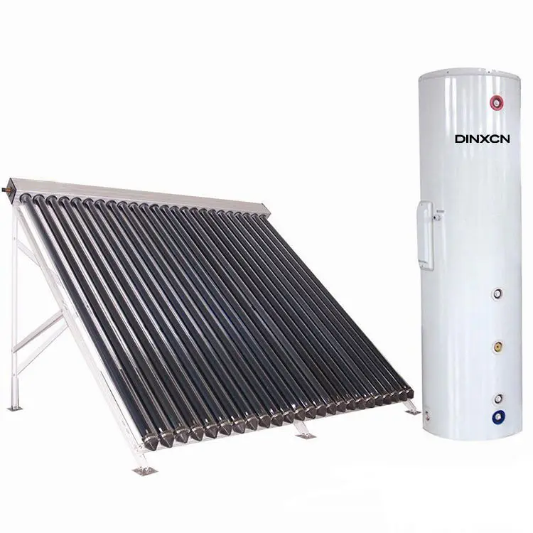 Vacuum Tube Stand Solar Heating System 500 l Solar Hot Water Heater for Apartment