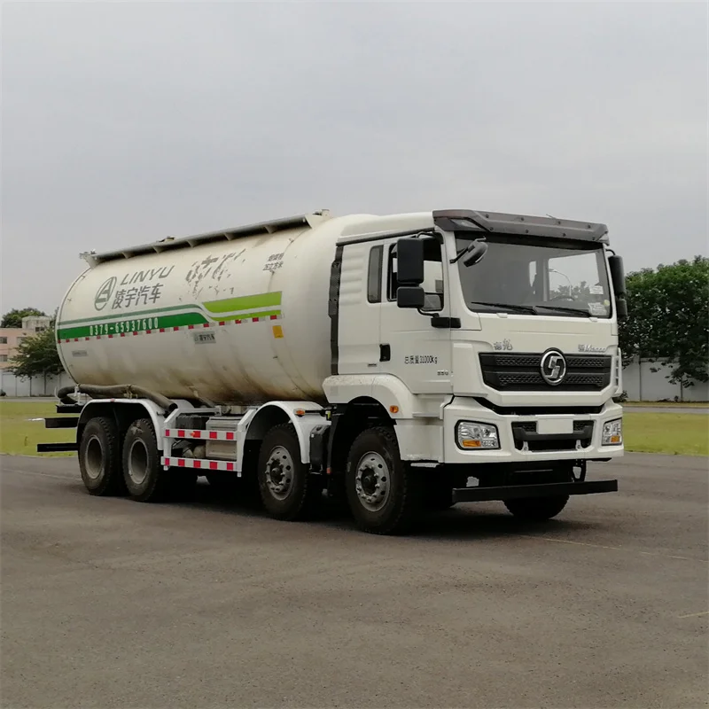 New 8*4 30m3 27cbm Fly Ash Sandy Soil Dry Powder Mix Cement Transport Tank Truck