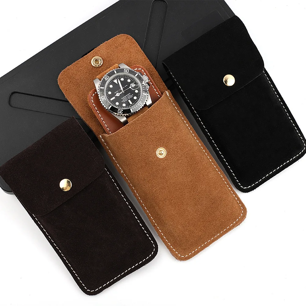 Винтажный чехол из натуральной кожи для хранения часов дорожный защитный