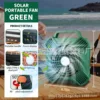 Solar fan orange and black