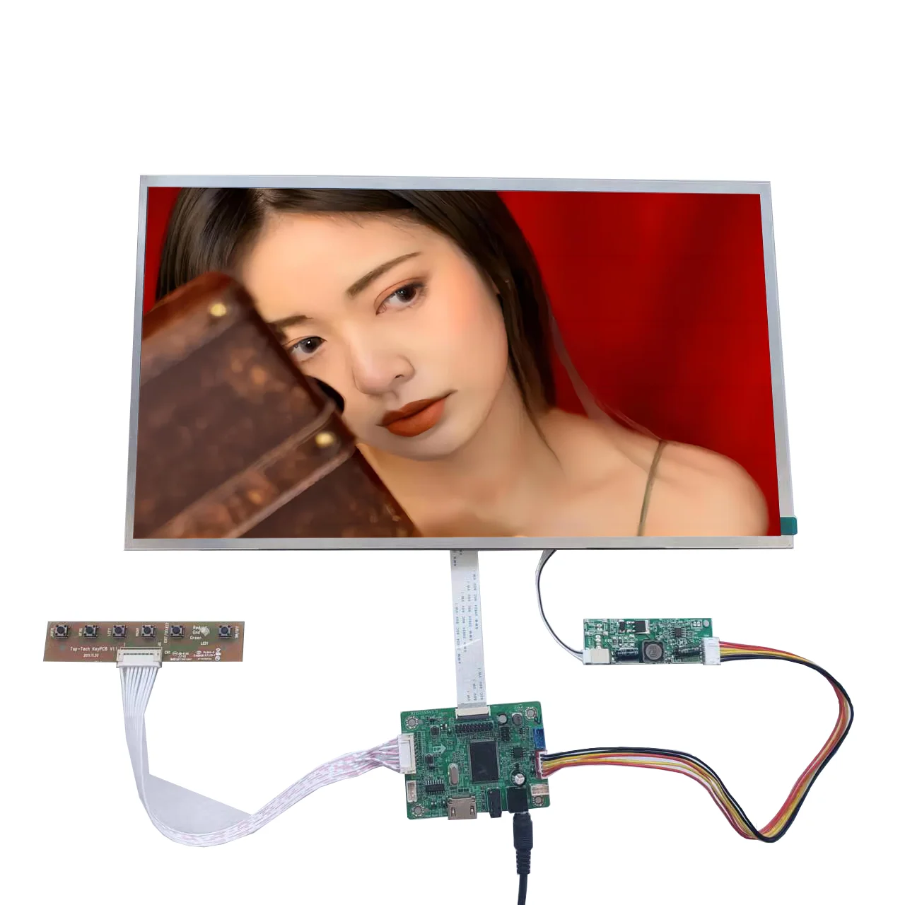 1000 nit 15.6 cala 1920x1080(RGB) moduł LCD o wysokiej jasności ekran CS15660DA-10 z RTD2555, wyświetlacz zewnętrzny  