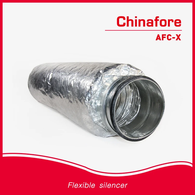 Hvac System Air Conditioning Air Duct Silencer Aluminium Flexible