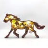 Marrón con luces