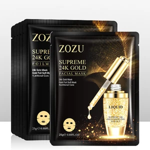 OBO BIOAQUA Factory Cosmetics ZOZU Brand Hyaluronic Acid Moisturizing Gold Essence Sheet Face Mask