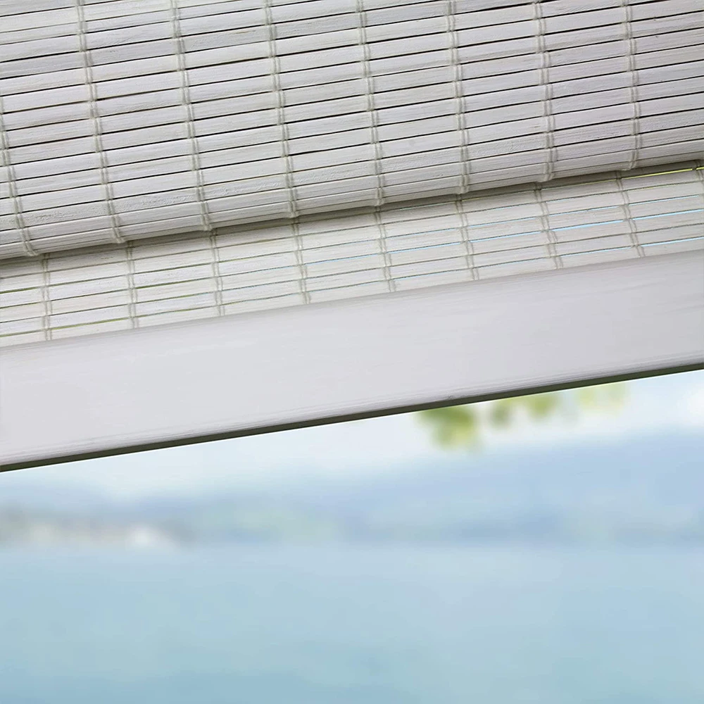 2021 New Factory Price Indoor Home Manual Window Shades Bamboo Roman Blinds