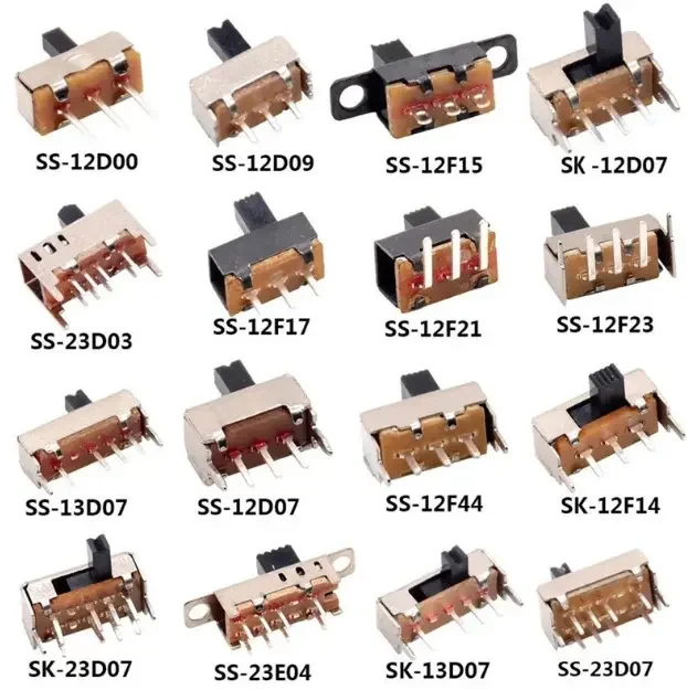 Mini Slide Switches SMT Dip 2P 3P 4P 6P 8P Way PCB Push Switch 2P4T 2P3T 2P2T 3Pin 4Pin 6Pin 8Pin Spdt Smd 2P 3P 4P 6P 8P