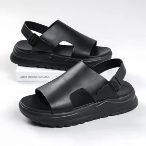 Men's Spring&Summer Youth Shoes Roman Height-Increasing Comfortable Trend Breathable Korean Fashionable Flat Sandals for Men