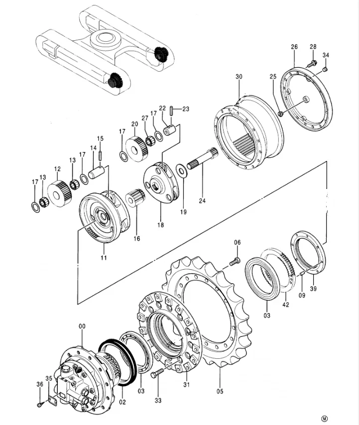 Belparts Excavator Final Drive ZX120-5 Travel Motor Assy