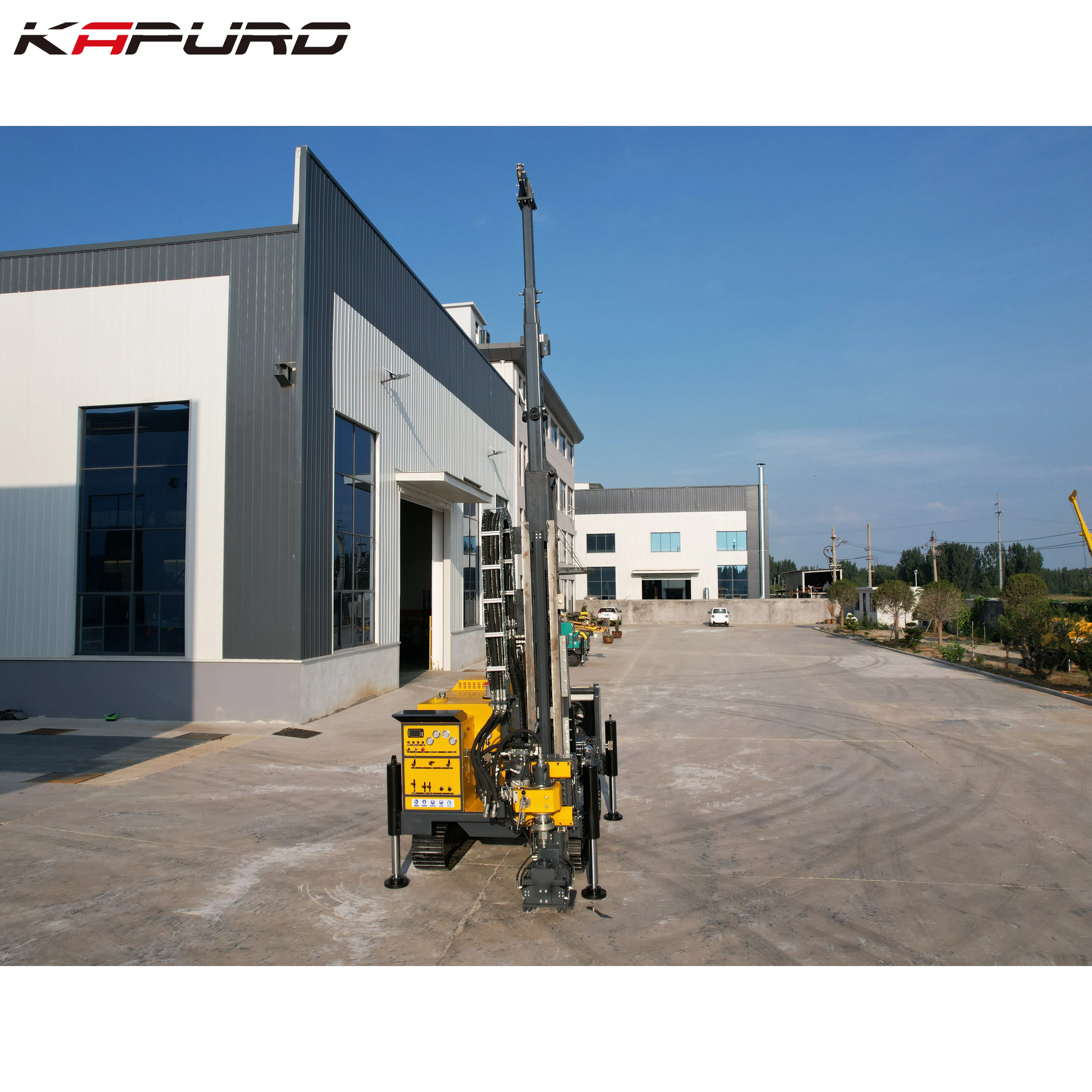 product kapuro kp 1200 new full hydraulic diesel powered 1200mm high efficiency drill rig motor gear pump multi function mining bore-17