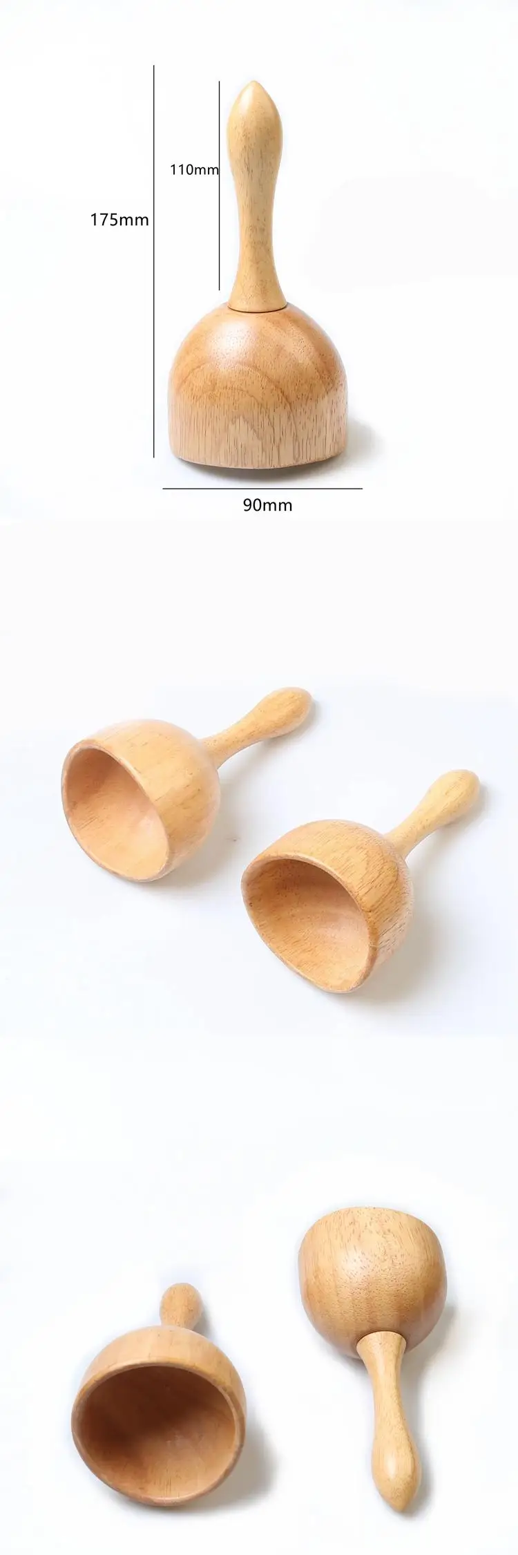 wooden massage roller