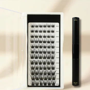 Eyelash Clusters Individual Lash Extensions Natural Look Lash Clusters C Curl Mixed Tray Easy to Use Individual Lashes